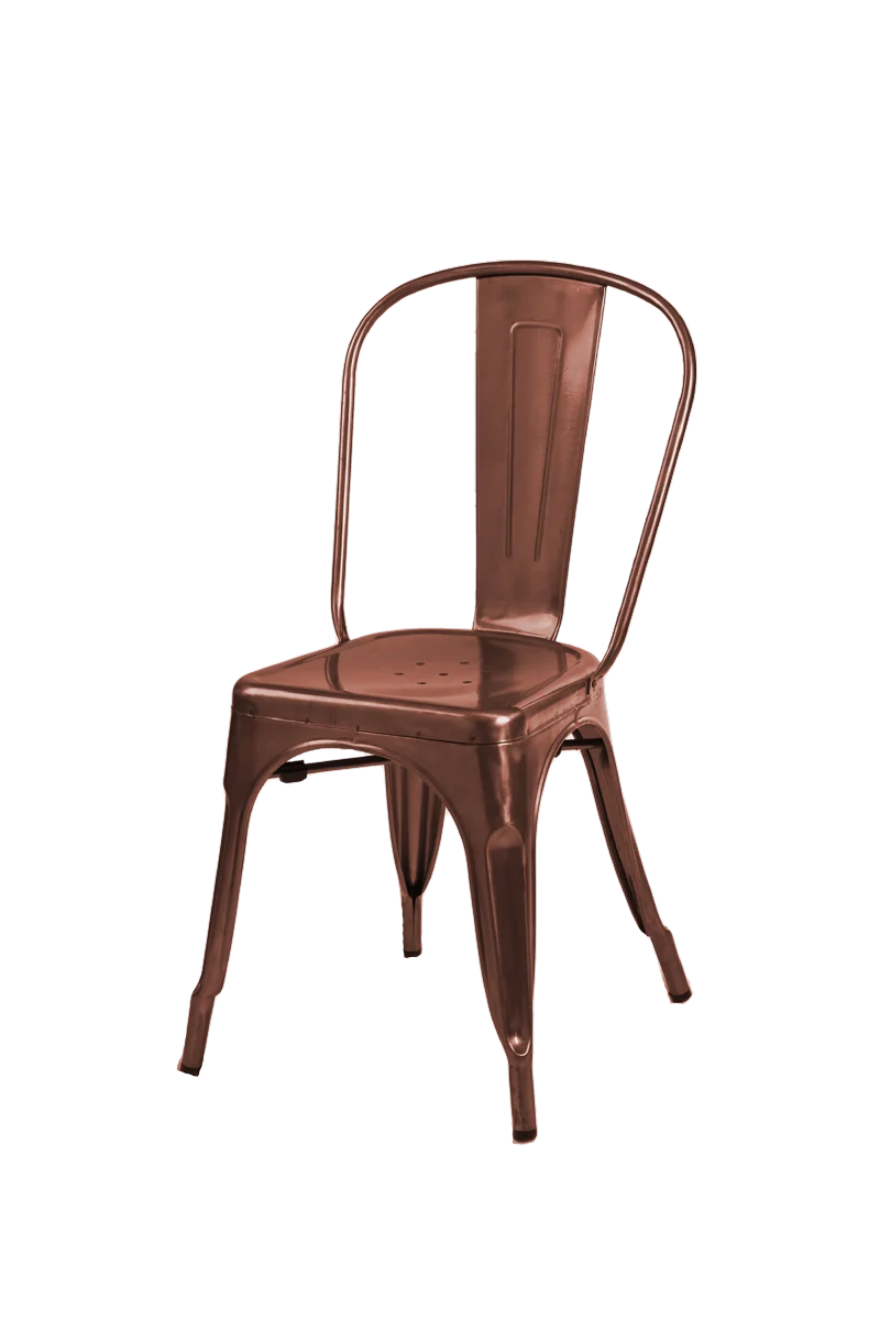 Vintage Copper Cubic Cafe Chair