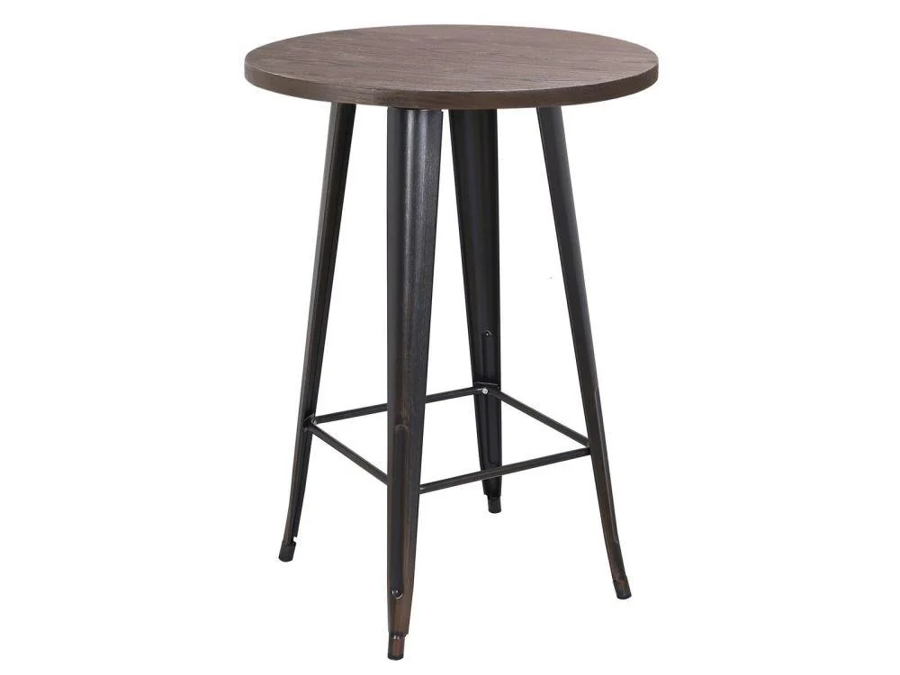 Round Hardwood High Table