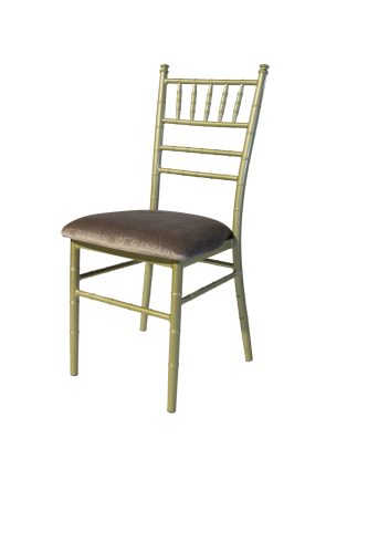 Grey with Gold Frame Chiavari Chair