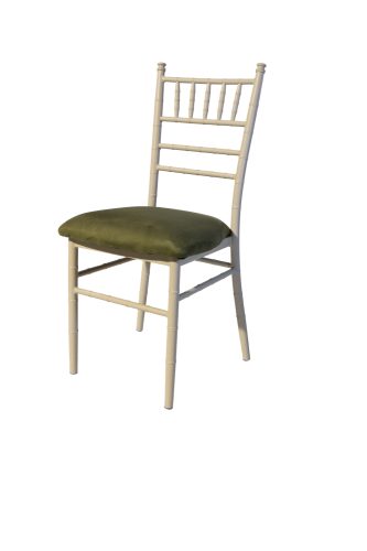 Chiavari Chair – Olive Green With White Frame