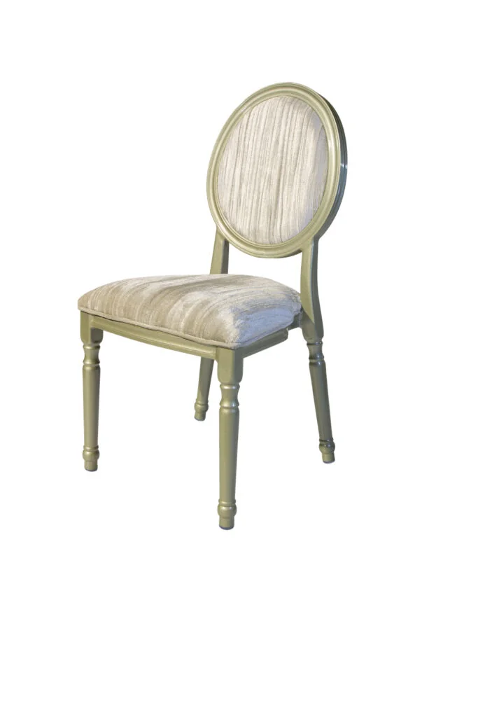 Hannah Jane Chair - Crushed Velvet With Gold Frame