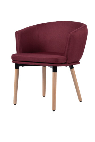 Burgundy Diagonal Breakfast Chair