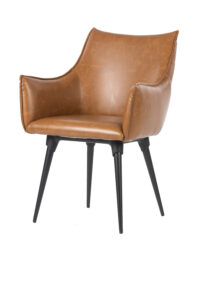 Brown Leather Bedroom Chair