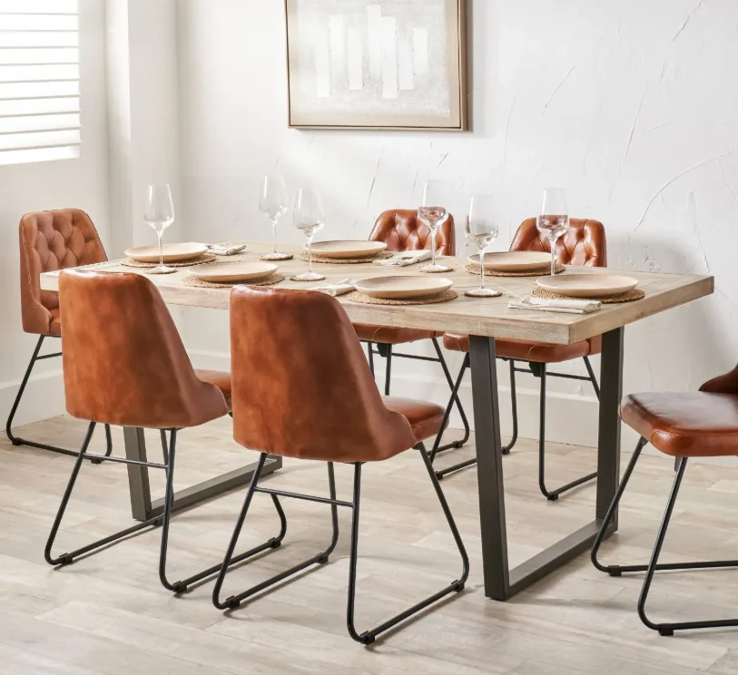 leather dining chairs